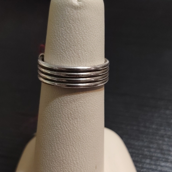 Sterling Silver with a Larimar Stone Ring - Picture 4 of 4